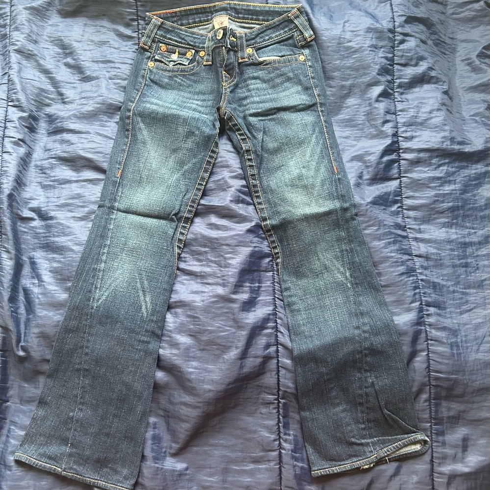 True Religion Joey Low Rise Flare Jeans